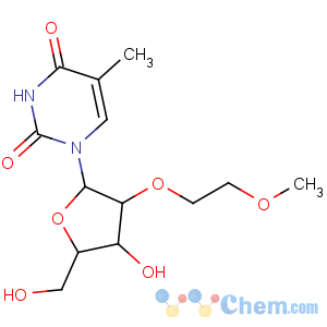 CAS No:163759-49-7 1-[(2R,3R,4R,<br />5R)-4-hydroxy-5-(hydroxymethyl)-3-(2-methoxyethoxy)oxolan-2-yl]-5-<br />methylpyrimidine-2,4-dione