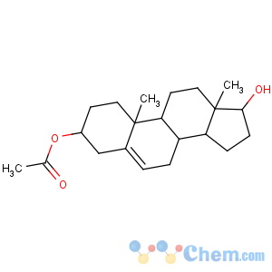 CAS No:1639-43-6 Androst-5-ene-3,17-diol,3-acetate, (3b,17b)-