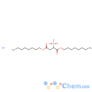 CAS No:1639-66-3 Butanedioic acid,2-sulfo-, 1,4-dioctyl ester, sodium salt (1:1)