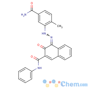 CAS No:16403-84-2 (4Z)-4-[(5-carbamoyl-2-methylphenyl)hydrazinylidene]-3-oxo-N-<br />phenylnaphthalene-2-carboxamide
