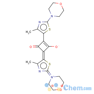 CAS No:164534-34-3 Cyclobutenediylium,1,3-dihydroxy-2,4-bis[4-methyl-2-(4-morpholinyl)-5-thiazolyl]-, bis(inner salt)(9CI)