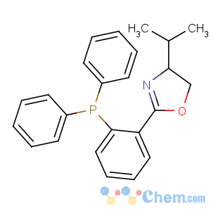 CAS No:164858-78-0 diphenyl-[2-[(4R)-4-propan-2-yl-4,5-dihydro-1,<br />3-oxazol-2-yl]phenyl]phosphane