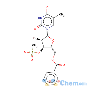 CAS No:165047-01-8 Uridine,2'-bromo-2'-deoxy-5-methyl-, 5'-benzoate 3'-methanesulfonate (9CI)
