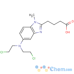CAS No:16506-27-7 4-[5-[bis(2-chloroethyl)amino]-1-methylbenzimidazol-2-yl]butanoic acid
