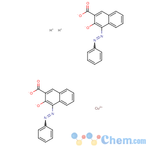 CAS No:16521-34-9 Cuprate(2-),bis[3-(hydroxy-kO)-4-(2-phenyldiazenyl)-2-naphthalenecarboxylato(2-)-kO]-, hydrogen (1:2)