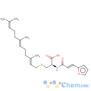 CAS No:165245-19-2 L-Cysteine,N-[3-(2-furanyl)-1-oxo-2-propenyl]-S-(3,7,11-trimethyl-2,6,10-dodecatrienyl)-(9CI)