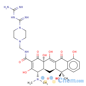 CAS No:16545-11-2 2-Naphthacenecarboxamide,N-[[4-[amino[(aminoiminomethyl)imino]methyl]-1-piperazinyl]methyl]-4-(dimethylamino)-1,4,4a,5,5a,6,11,12a-octahydro-3,6,10,12,12a-pentahydroxy-6-methyl-1,11-dioxo-,(4S,4aS,5aS,6S,12aS)-