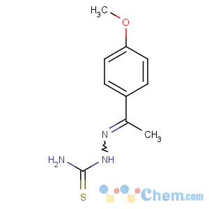 CAS No:16546-08-0 (2E)-2-[1-(4-methoxyphenyl)ethylidene]hydrazinecarbothioamide