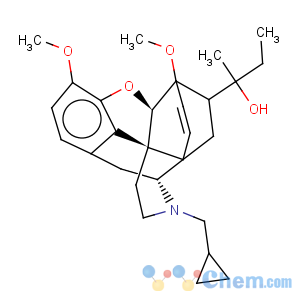 CAS No:16549-56-7 6,14-Ethenomorphinan-7-methanol,17-(cyclopropylmethyl)-4,5-epoxy-a-ethyl-3,6-dimethoxy-a-methyl-, (aR,5a,7a)- (9CI)