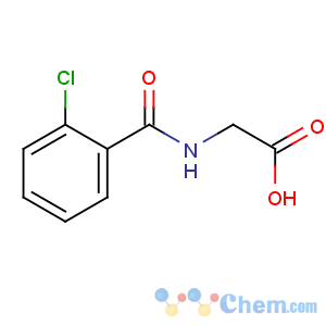 CAS No:16555-60-5 2-[(2-chlorobenzoyl)amino]acetic acid