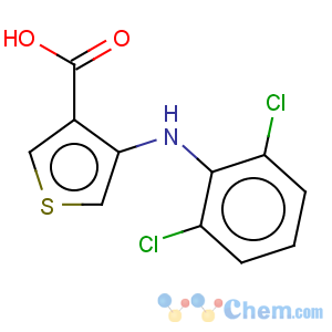 CAS No:16562-98-4 3-Thiophenecarboxylicacid, 4-[(2,6-dichlorophenyl)amino]-