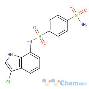 CAS No:165668-41-7 4-N-(3-chloro-1H-indol-7-yl)benzene-1,4-disulfonamide
