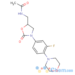 CAS No:165800-03-3 N-[[(5S)-3-(3-fluoro-4-morpholin-4-ylphenyl)-2-oxo-1,<br />3-oxazolidin-5-yl]methyl]acetamide