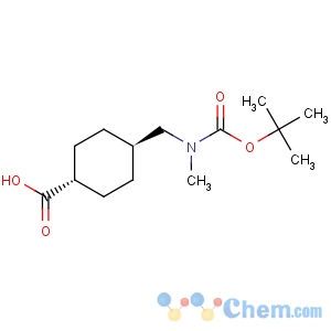 CAS No:165947-29-5 Cyclohexanecarboxylicacid, 4-[[[(1,1-dimethylethoxy)carbonyl]methylamino]methyl]-, trans- (9CI)
