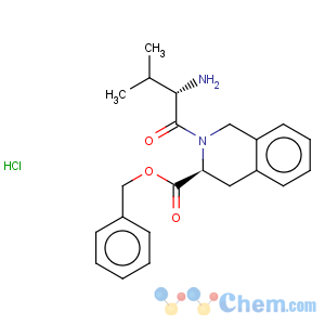 CAS No:166169-15-9 3-Isoquinolinecarboxylicacid, 2-(2-amino-3-methyl-1-oxobutyl)-1,2,3,4-tetrahydro-, phenylmethylester, [S-(R*,R*)]- (9CI)