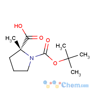 CAS No:166170-15-6 1,2-Pyrrolidinedicarboxylicacid, 2-methyl-, 1-(1,1-dimethylethyl) ester, (2R)-
