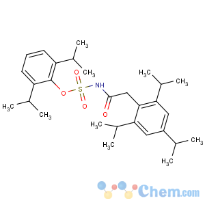 CAS No:166518-60-1 [2,6-di(propan-2-yl)phenyl]<br />N-[2-[2,4,6-tri(propan-2-yl)phenyl]acetyl]sulfamate