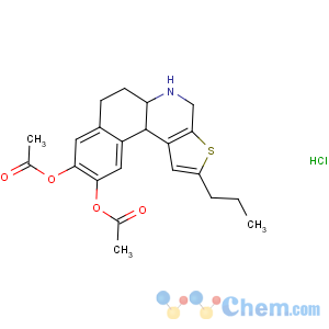 CAS No:166591-11-3 Benzo[f]thieno[2,3-c]quinoline-9,10-diol,4,5,5a,6,7,11b-hexahydro-2-propyl-, 9,10-diacetate, hydrochloride (1:1),(5aR,11bS)-
