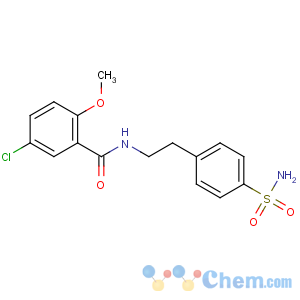 CAS No:16673-34-0 5-chloro-2-methoxy-N-[2-(4-sulfamoylphenyl)ethyl]benzamide