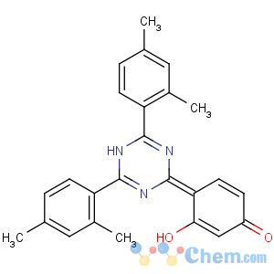 CAS No:1668-53-7 4-[2,6-bis(2,4-dimethylphenyl)-1H-1,3,<br />5-triazin-4-ylidene]-3-hydroxycyclohexa-2,5-dien-1-one