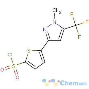 CAS No:166964-31-4 5-[1-methyl-5-(trifluoromethyl)pyrazol-3-yl]thiophene-2-sulfonyl<br />chloride