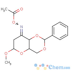 CAS No:16697-53-3 D-erythro-Hexopyranosid-3-ulose,methyl 4,6-O-benzylidene-2-deoxy-, O-acetyloxime, a- (8CI)