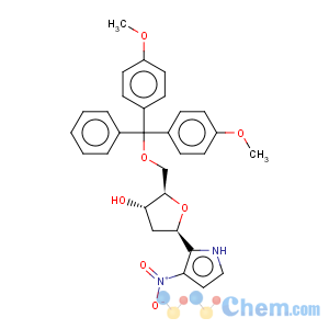 CAS No:166984-63-0 1H-Pyrrole,1-[5-O-[bis(4-methoxyphenyl)phenylmethyl]-2-deoxy-b-D-erythro-pentofuranosyl]-3-nitro-