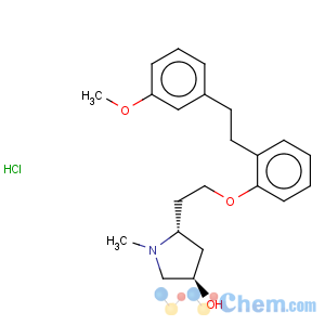 CAS No:167144-79-8 3-Pyrrolidinol,5-[2-[2-[2-(3-methoxyphenyl)ethyl]phenoxy]ethyl]-1-methyl-, (3R,5R)-