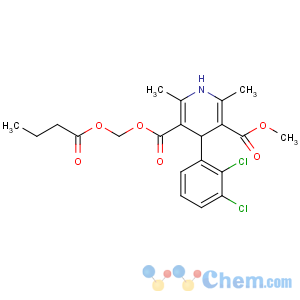 CAS No:167221-71-8 5-O-(butanoyloxymethyl) 3-O-methyl<br />4-(2,3-dichlorophenyl)-2,6-dimethyl-1,4-dihydropyridine-3,<br />5-dicarboxylate