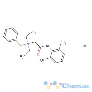 CAS No:1674-99-3 benzyl-[2-(2,6-dimethylanilino)-2-oxoethyl]-diethylazanium