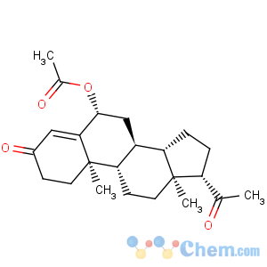 CAS No:1675-95-2 Pregn-4-ene-3,20-dione,6-(acetyloxy)-, (6b)- (9CI)