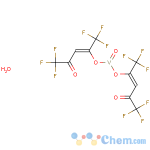 CAS No:16755-92-3 Vanadium,bis(1,1,1,5,5,5-hexafluoro-2,4-pentanedionato)oxo-, monohydrate (8CI)