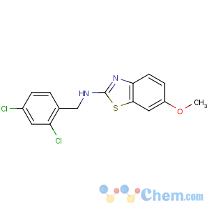 CAS No:16763-13-6 N-[(2,4-dichlorophenyl)methyl]-6-methoxy-1,3-benzothiazol-2-amine