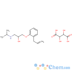 CAS No:16768-36-8 (2S)-1-(propan-2-ylamino)-3-[2-(prop-2-en-1-yl)phenoxy]propan-2-ol 2,3-dihydroxybutanedioate (1:1)