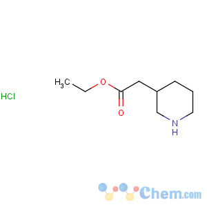 CAS No:16780-05-5 3-Piperidineaceticacid, ethyl ester, hydrochloride (1:1)