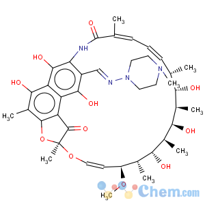 CAS No:16783-99-6 Rifamycin,25-O-deacetyl-3-[(E)-[(4-methyl-1-piperazinyl)imino]methyl]-