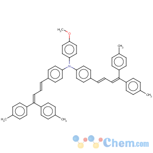 CAS No:167859-29-2 Benzenamine,4-[4,4-bis(4-methylphenyl)-1,3-butadien-1-yl]-N-[4-[4,4-bis(4-methylphenyl)-1,3-butadien-1-yl]phenyl]-N-(4-methoxyphenyl)-