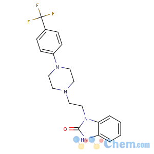 CAS No:167933-07-5 3-[2-[4-[4-(trifluoromethyl)phenyl]piperazin-1-yl]ethyl]-1H-<br />benzimidazol-2-one