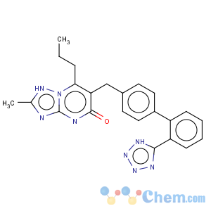 CAS No:168152-73-6 s-triazolo(1,5-a)pyrimidin-5(1h)-one, 2-methyl-7-propyl-6-((2'-(1h-tetrazol-5-yl) (1,1'-biphenyl)-4- yl)methyl)-