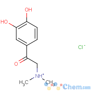 CAS No:16899-83-5 Ethanone,1-(3,4-dihydroxyphenyl)-2-(dimethylamino)-, hydrochloride (1:1)