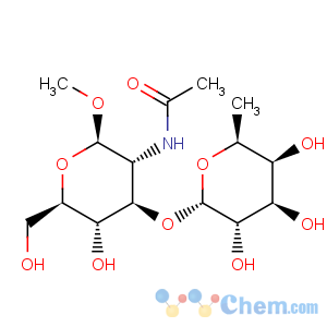 CAS No:169151-24-0 b-D-Glucopyranoside, methyl2-(acetylamino)-2-deoxy-3-O-(6-deoxy-a-L-galactopyranosyl)-