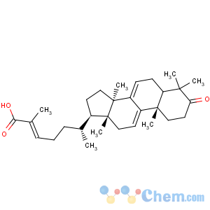 CAS No:16929-95-6 Lanosta-7,9(11),24-trien-26-oic acid,3-oxo- 