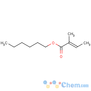 CAS No:16930-96-4 2-Butenoic acid,2-methyl-, hexyl ester, (2E)-
