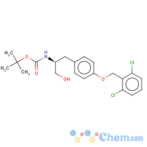 CAS No:169393-62-8 Carbamic acid,[(1S)-2-[4-[(2,6-dichlorophenyl)methoxy]phenyl]-1-(hydroxymethyl)ethyl]-,1,1-dimethylethyl ester (9CI)