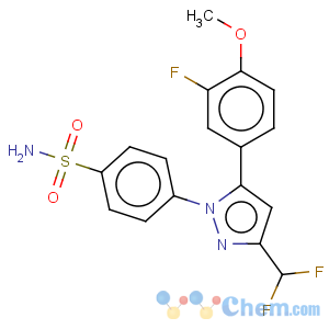 CAS No:169590-41-4 Benzenesulfonamide,4-[3-(difluoromethyl)-5-(3-fluoro-4-methoxyphenyl)-1H-pyrazol-1-yl]-