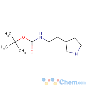 CAS No:169750-93-0 Carbamic acid, N-[2-(3-pyrrolidinyl)ethyl]-,1,1-dimethylethyl ester