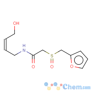 CAS No:169899-15-4 Acetamide,2-[(2-furanylmethyl)sulfinyl]-N-(4-hydroxy-2-butenyl)-, (Z)- (9CI)