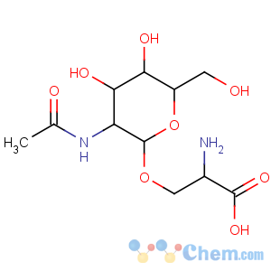 CAS No:17041-36-0 (2S)-3-[(2R,3R,4R,5S,6R)-3-acetamido-4,<br />5-dihydroxy-6-(hydroxymethyl)oxan-2-yl]oxy-2-aminopropanoic acid