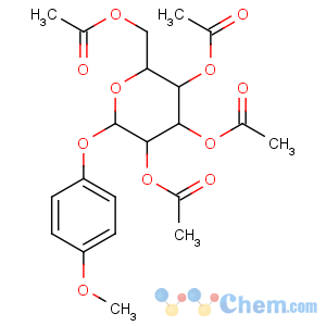 CAS No:17042-40-9 [(2R,3R,4S,5S,6R)-3,4,<br />5-triacetyloxy-6-(4-methoxyphenoxy)oxan-2-yl]methyl acetate