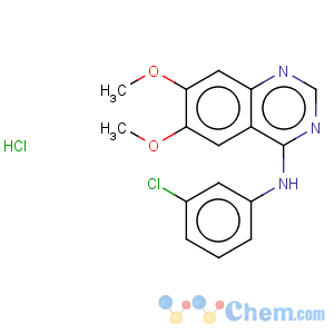 CAS No:170449-18-0 4-Quinazolinamine,N-(3-chlorophenyl)-6,7-dimethoxy-, hydrochloride (1:1)